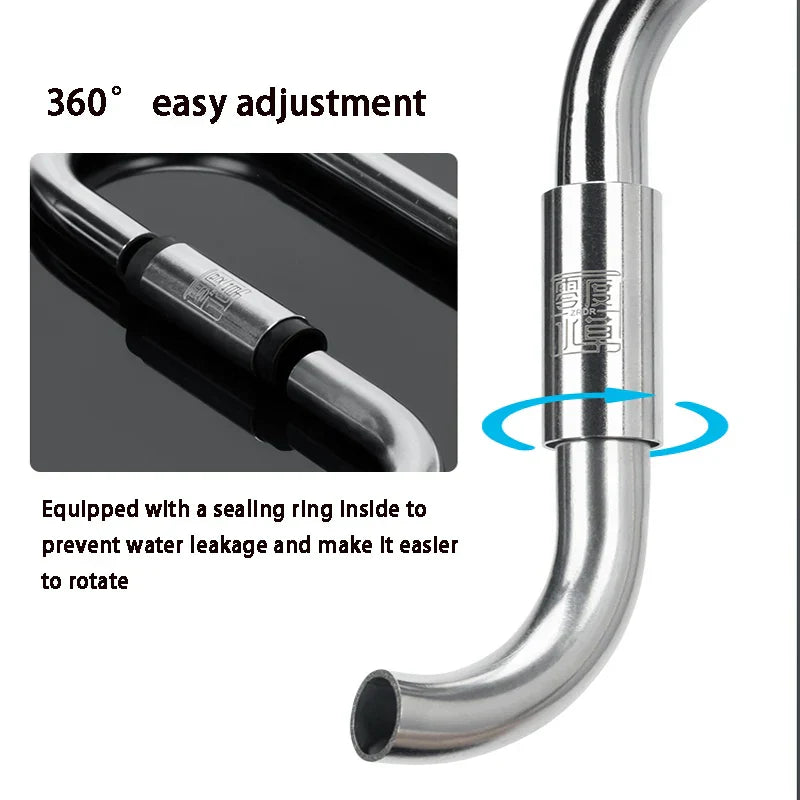 Aquarium 12/16mm stainless steel lily tube, inlet and