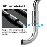 Aquarium 12/16mm stainless steel lily tube, inlet and