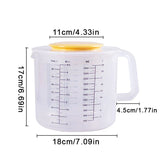 1Pc 2.5L Large Capacity Baking Measuring Cup Scale