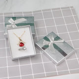 12pcs Cardboard Jewelry Set Bow Gift Box Ring