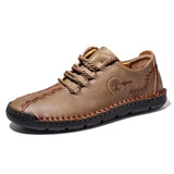 Handmade Leather Casual Men Shoes Design Sneakers Men