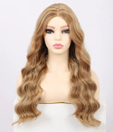 Kalyss Synthetic 18 Inches Ombre Blonde Curly Wavy