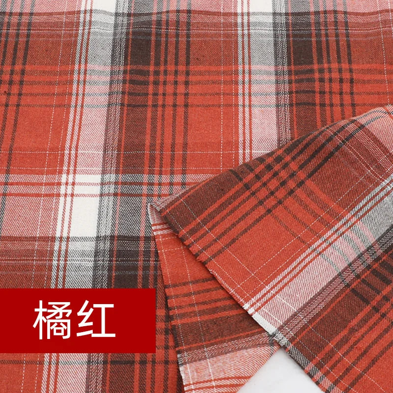 Yarn Dyed Soft Thickening Grinding Wool Plaid Fabric