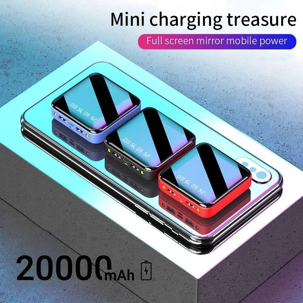 Power Bank 20000mAh Portable Charging Poverbank Mobile Phone