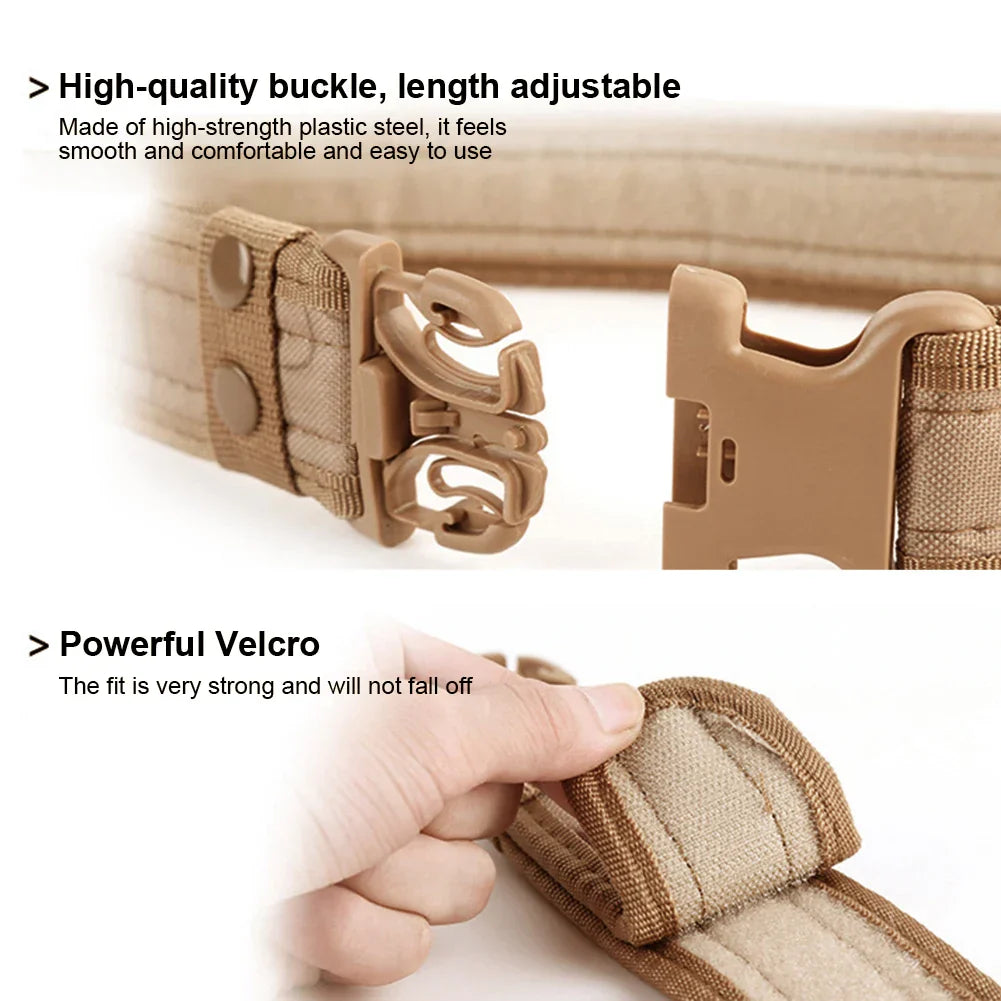 Men Army Style Combat Quick Release Tactical Belt