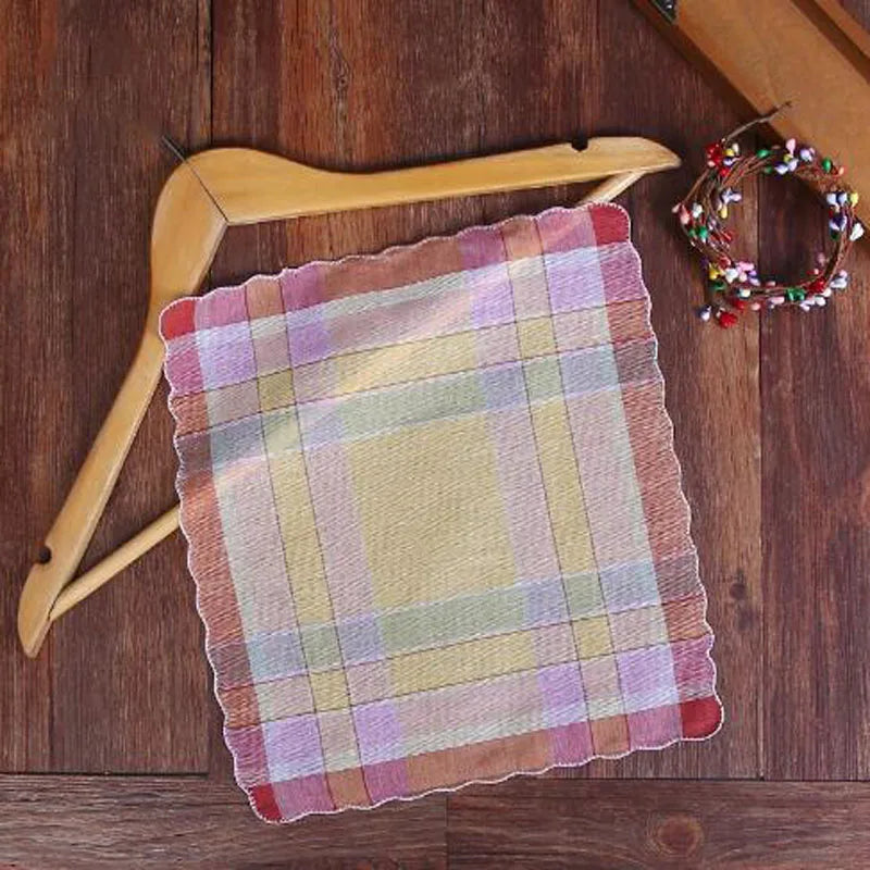 TOP Square Printed Handkerchief Men Women Cotton Handkerchiefs