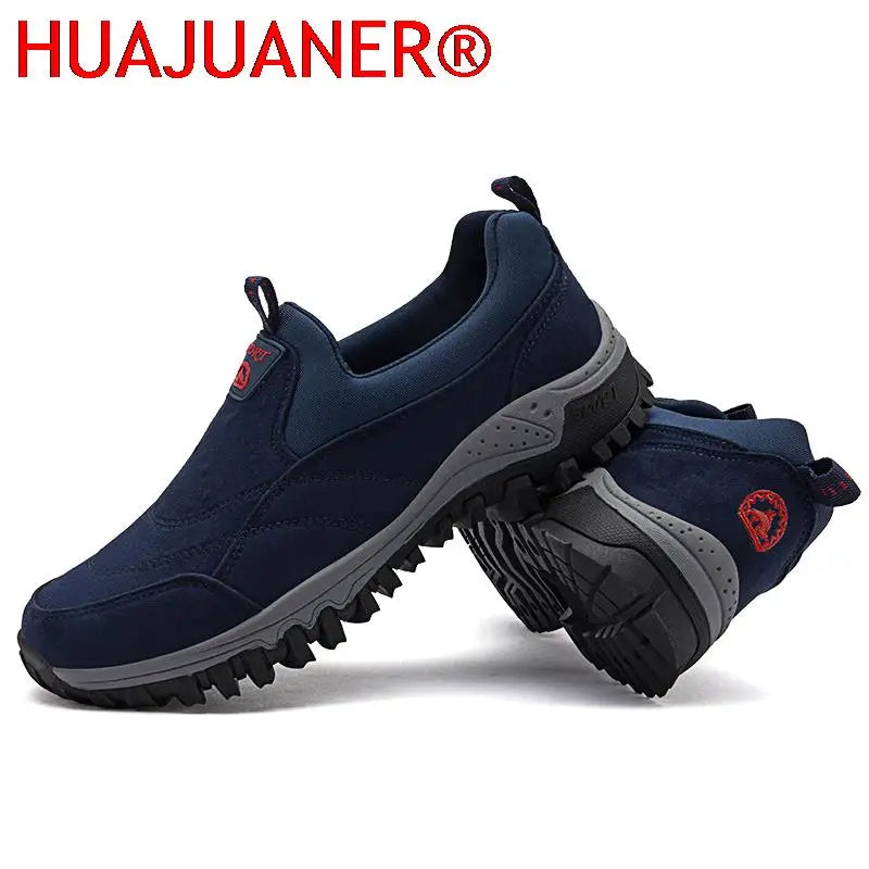 HUAJUANER Fall New Casual Shoes Mens Breathable Zapatillas Hombre 46 Large Size Slip-on Soft Platform Outdoor Men Sneakers