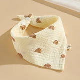 Baby Bibs Muslin Cotton Stuff Newborn Snap Button