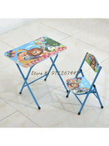 Kindergarten pupils children foldable learning tables and chairs