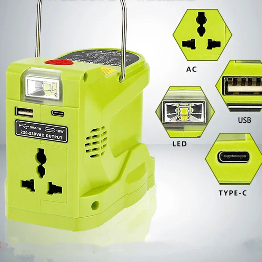 200W Power Inverter Generator for Ryobi 18V Lithium