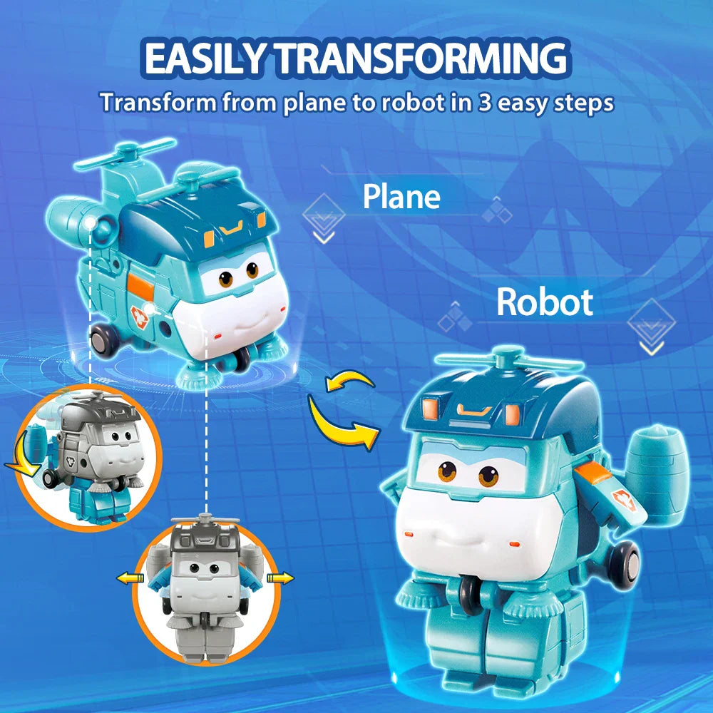 Super Wings Mini Transforming Shine 2 Inches Transform