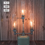 Outdoor Gas Candle Lamp Tent Lantern Camping Tourist