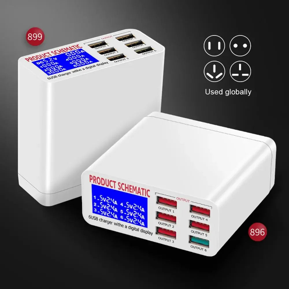 8A QC3.0 USB Charger with LCD Display 6