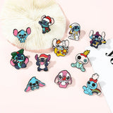 Stitch Lapel Pins for Backpack Accessories Cartoon Lilo