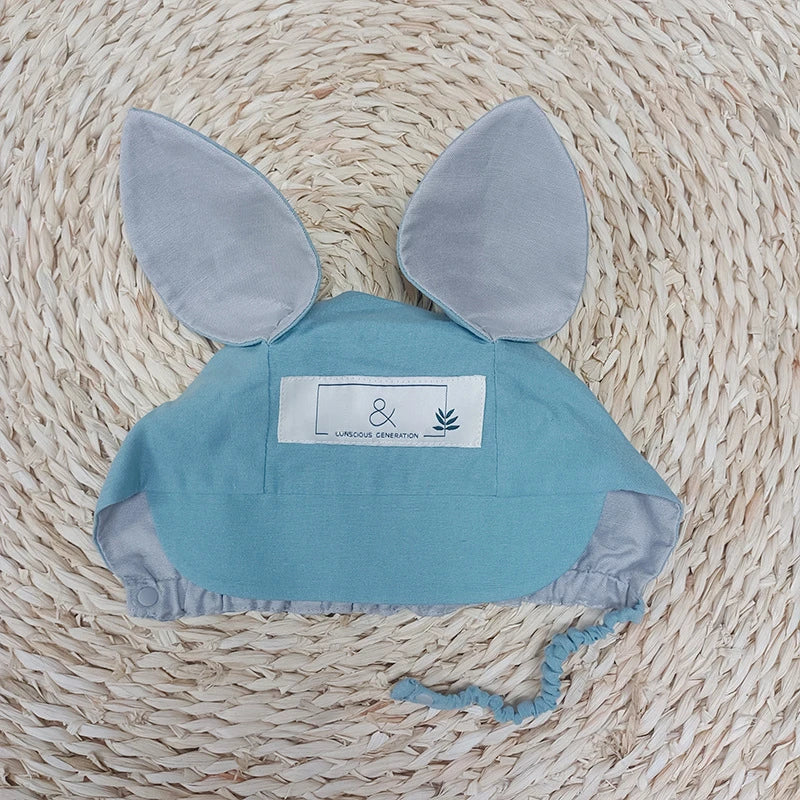 Baby Animal Ears Cute Fisherman Cap Breathable Linen