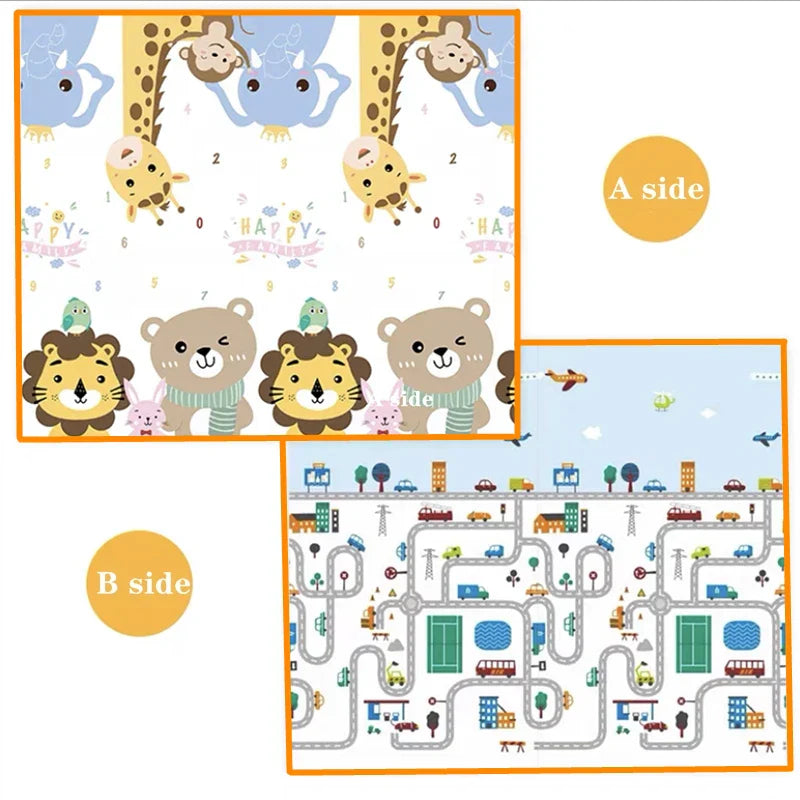 Double-sided Pattern Baby Play Mat Thicken 1/0.5cm Educational