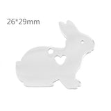 10pcs I Love My Cat Dog Animals Stainless
