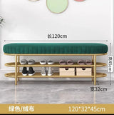 Nordic Shoe Bench Soft Cushion Multifunctional Shoe Rack