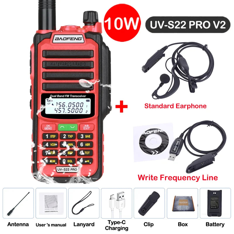 Baofeng UV S22 PRO V2 IP68 Walkie Talkie
