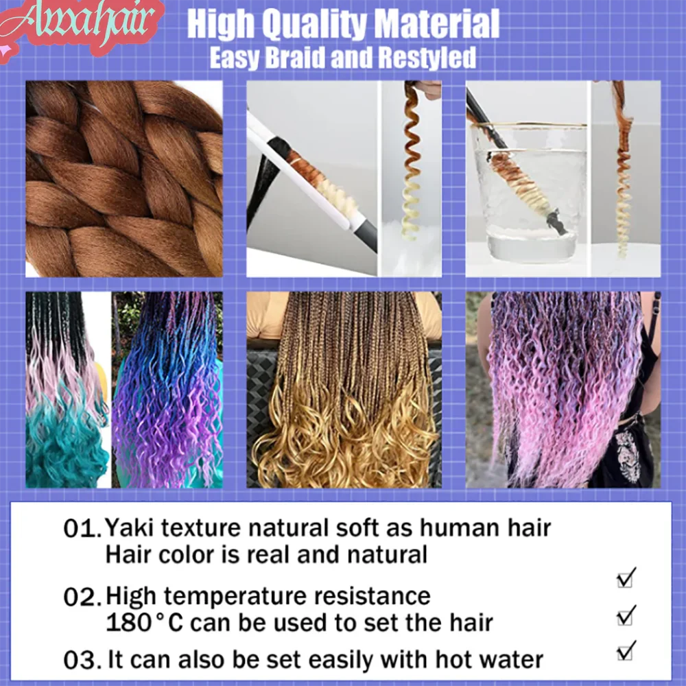 24Inch Synthetic Long Jumbo Ombre Braiding Hair For
