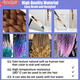 24Inch Synthetic Long Jumbo Ombre Braiding Hair For