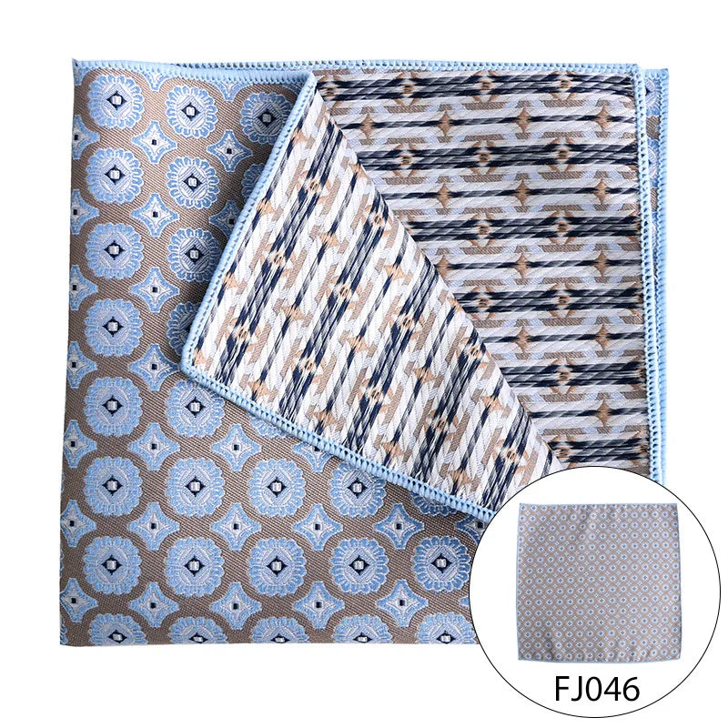 Men Pocket Square Light Coffee Beige Handkerchief Men