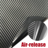 3D Carbon Fiber Vinyl Wrap Film Glossy Black
