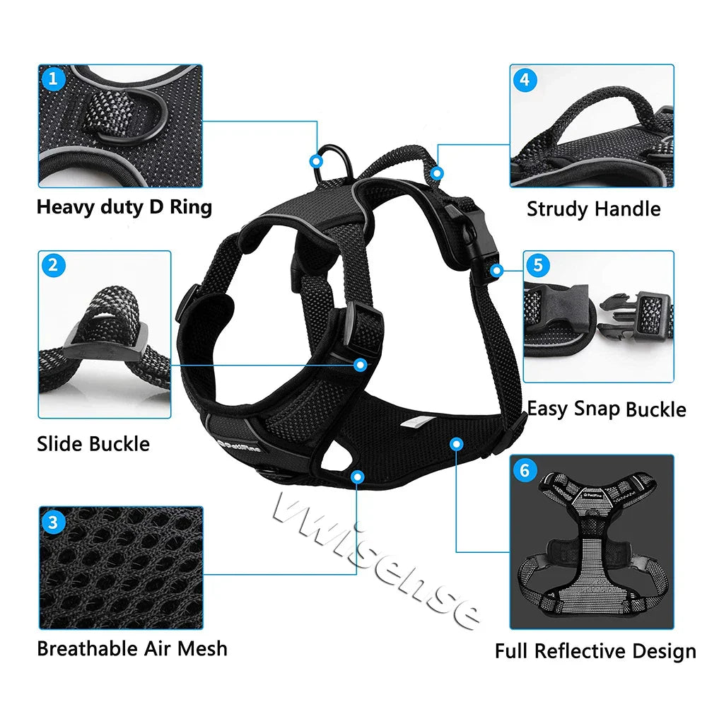 Dog Harness, No Pull Pet Vest Harness with