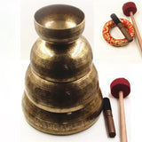 Nepal Large Tibetan Bowls Handmade Brass Singing Bowl