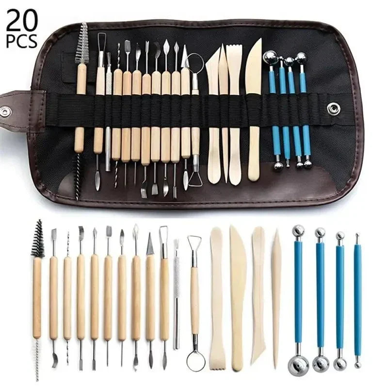 Pottery Clay Sculpting Tools Kit 8-61 Pcs/Set, Ceramic