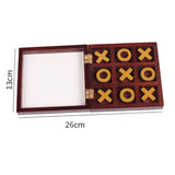 XO Chess Board 3D Wood Tic Tac Toe