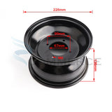 Black 8 inch Front or Rear wheel Hub