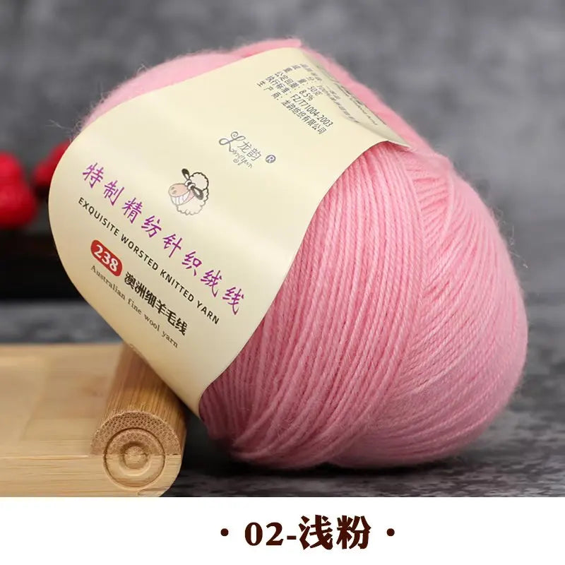 50g 100% Merino Wool Yarn Thin Yarn Soft