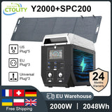 Camping Solar Generator Portable Power Station 2400W 1800W