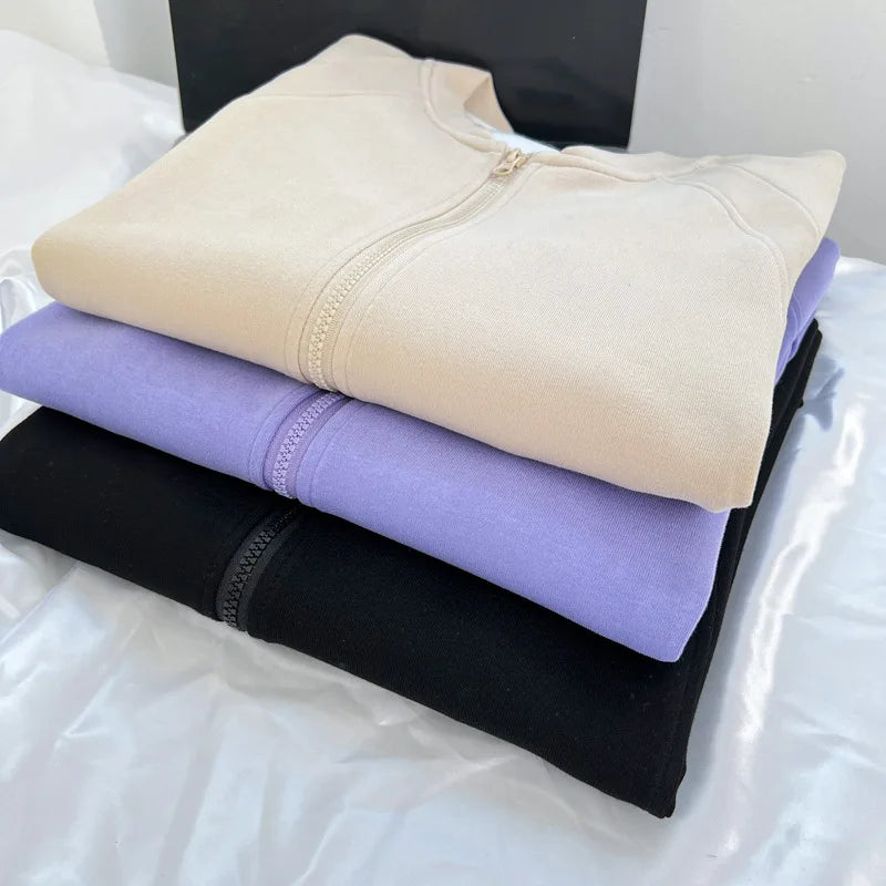 Womens Plus Size Zipper Jacket Autumn Casual Clothing