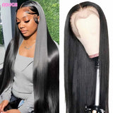Straight Lace Front Human Hair Wigs 13x4 Hd