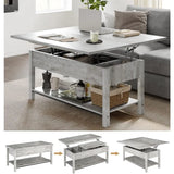 41.7" Lift Top Coffee Table - Converts to Dining Table, Gray