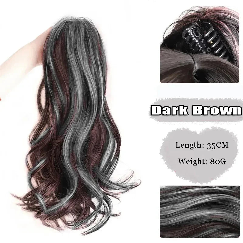 FOR Horsetail Wig Women's Long Hair Clasp Style