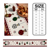 Merry Christmas Tree Ball Linen Table Runners Holiday