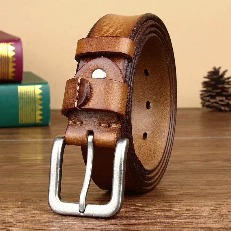 Mens belts Top Cowhide Full Match Casual Jeans
