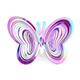 3D Butterfly Bird Repeller Spinner Wind Chimes Hanging
