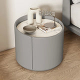 Italian Luxury Nightstands Minimalist Round Nordic Organizers Side