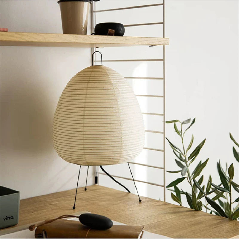 Japanese Rice Paper Lantern Led Table Lamp Living