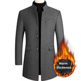 New Winter Fashion Men Warm Long Business Casual