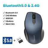 UGREEN Wireless Mouse Bluetooth5.0 Mouse Ergonomic 4000DPI 6