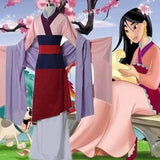 Film and Animation Mulan Cosplay Women's Hanfu Cosplay