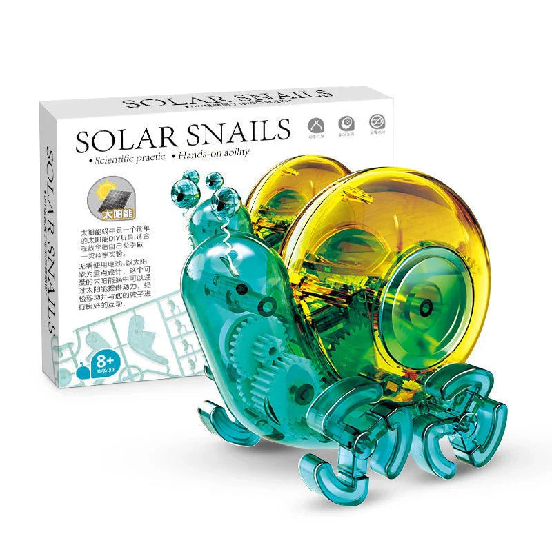 DIY Solar Snail Assembly Smart Robot Engineer Toys