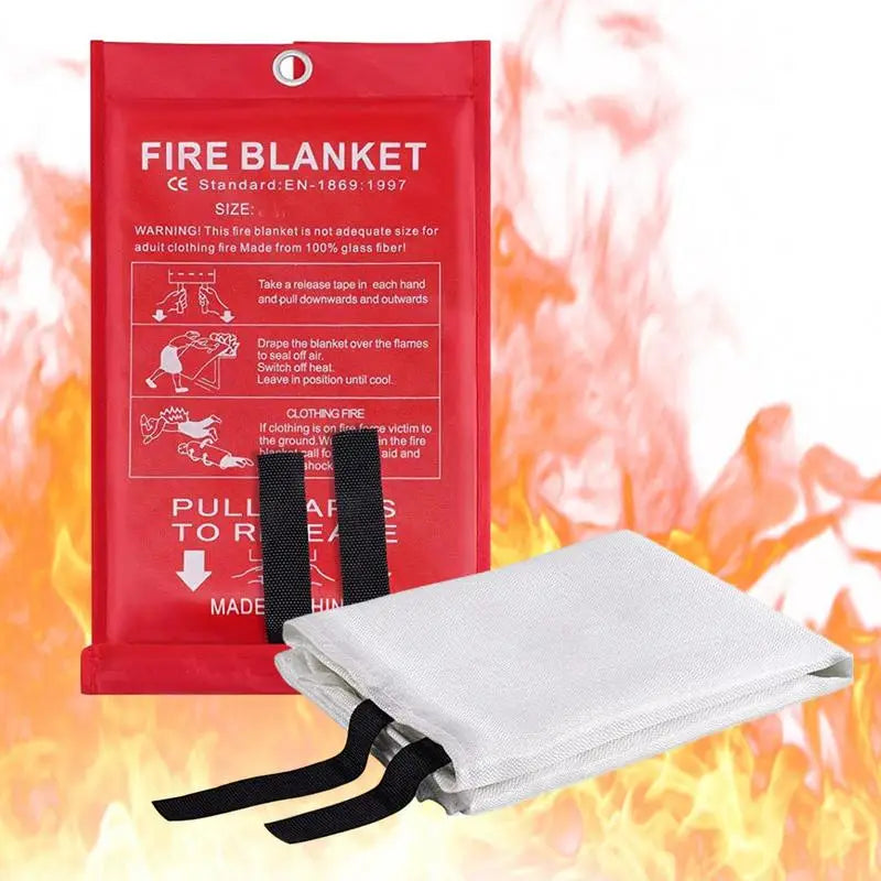 Fiberglass Fire Blanket 1.2X1.2M/2.2X2.2M Fire Flame Retardant Emergency