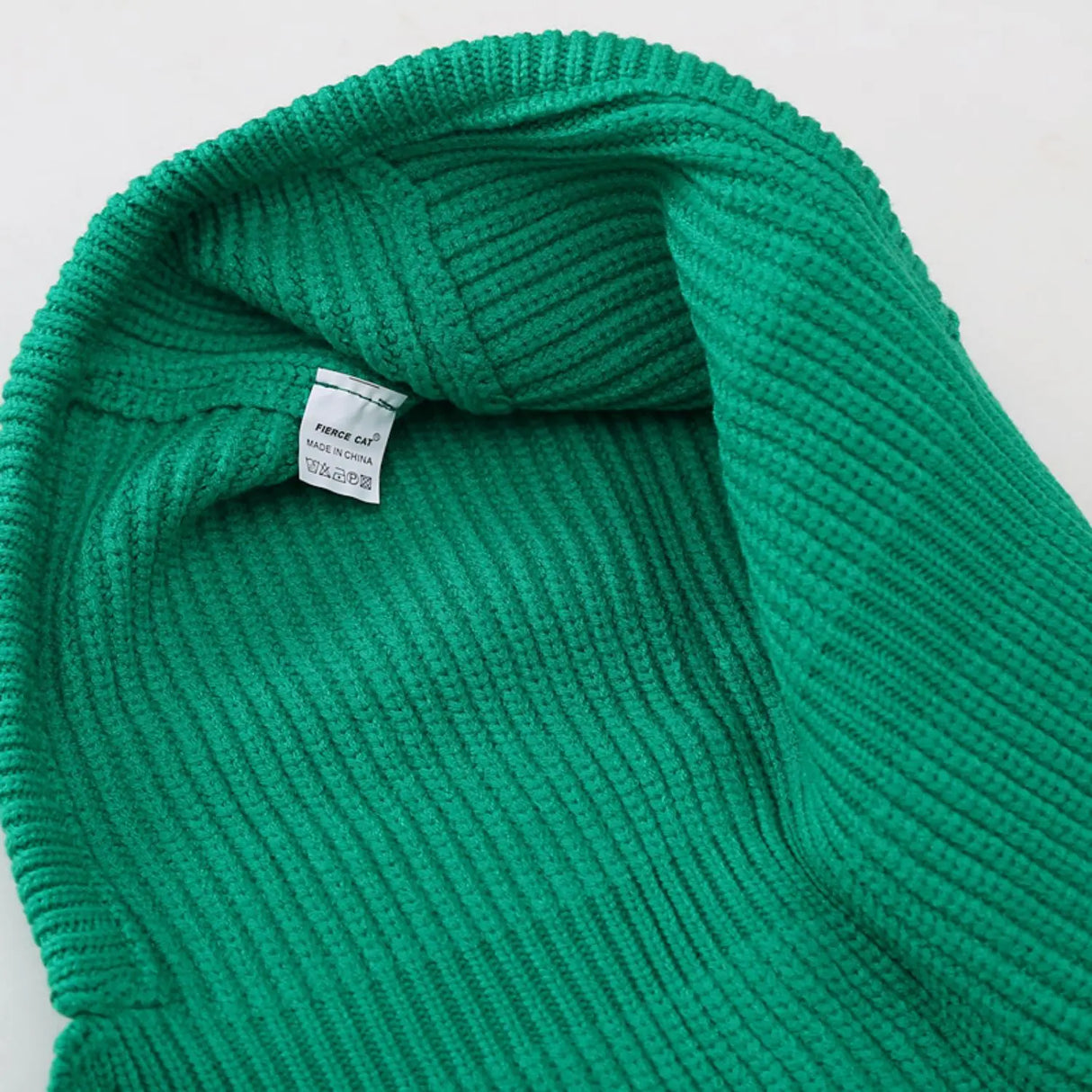 Baby Knitted One-piece Cap Scarf Solid Color Warm