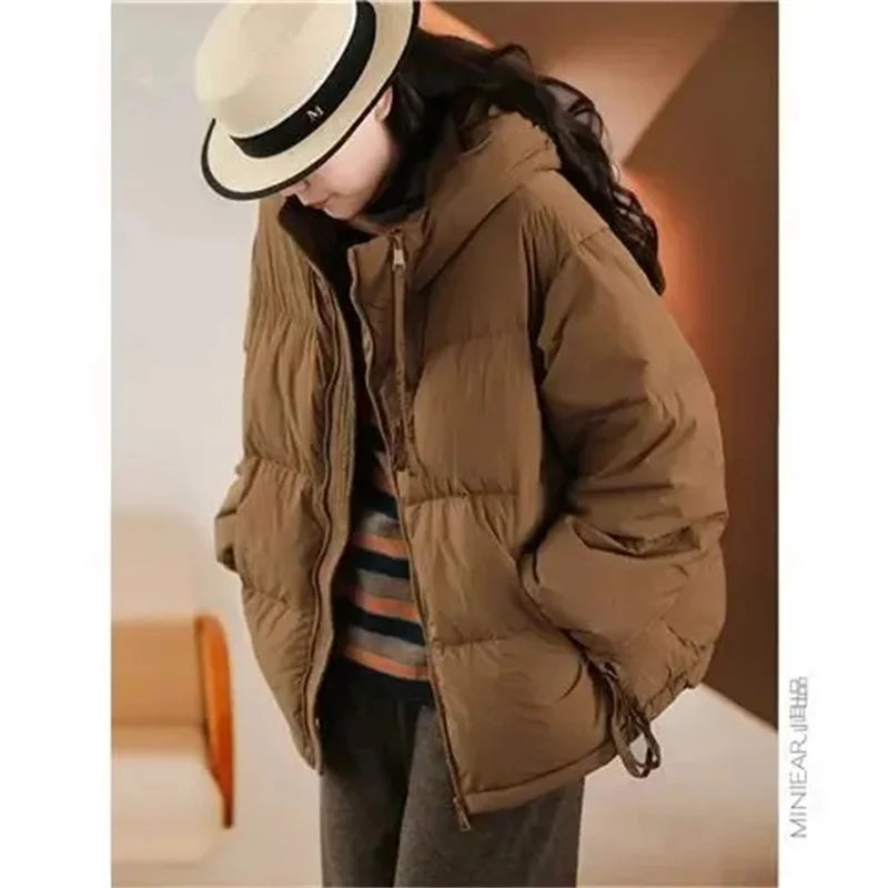 Women's Autumn Winter Down Cotton Parkas 2023 Hooded